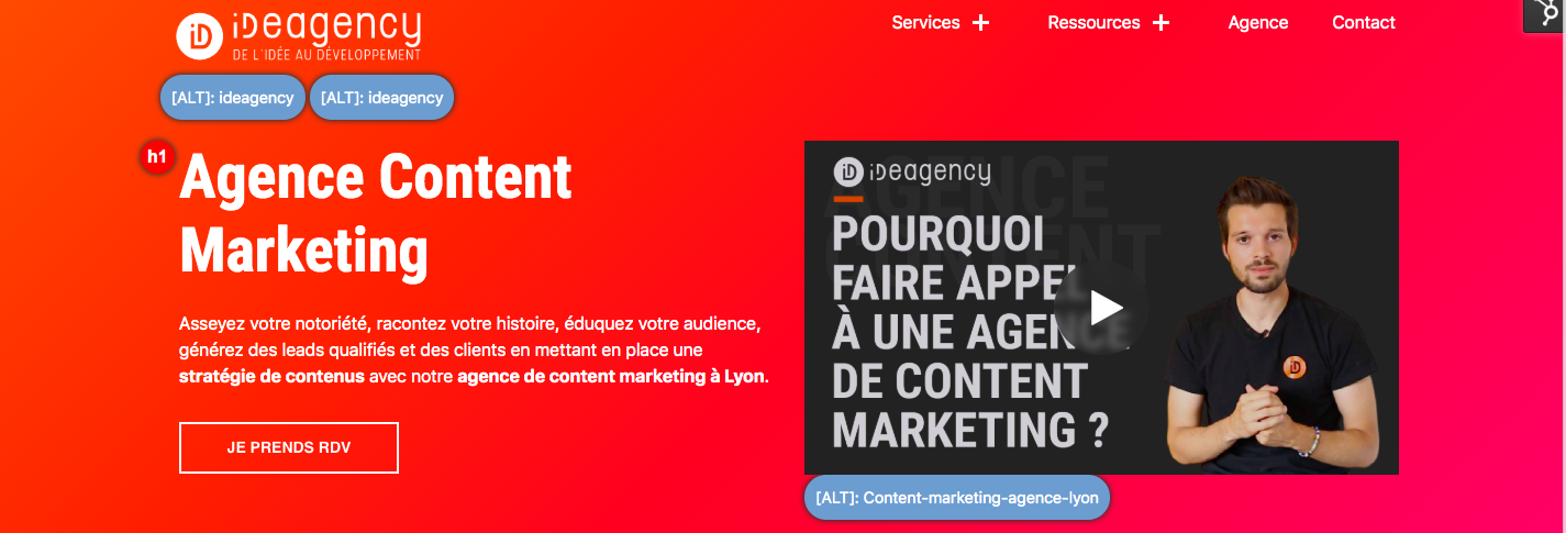 agence content H1