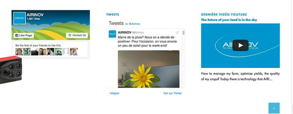 page d'accueil site airinov